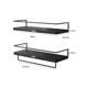 thumbnail image 4 of Repisas Flotantes Modernas Estantes Madera Dormitorio Baño, 2 unidades Belug Negro, 4 of 4