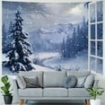 thumbnail image 4 of Orinice Snow Tapestry Wall Hanging Unique Style Graphic Tapestries for Home Decor Living Room Bedroom Dorm Apartment Farmhouse 50x40inch, 4 of 6