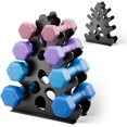 thumbnail image 1 of Dumbbell Rack Stand (Dumbbells Not Included) with Soft Rubber Protection, Ergonomic Handle & Coral-Inspired Style \u2013 Compact Weight Storage Solution, 1 of 8
