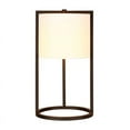 thumbnail image 3 of Henn&Hart 12" Blackened Bronze Metal/Fabric Table Lamp, 3 of 11