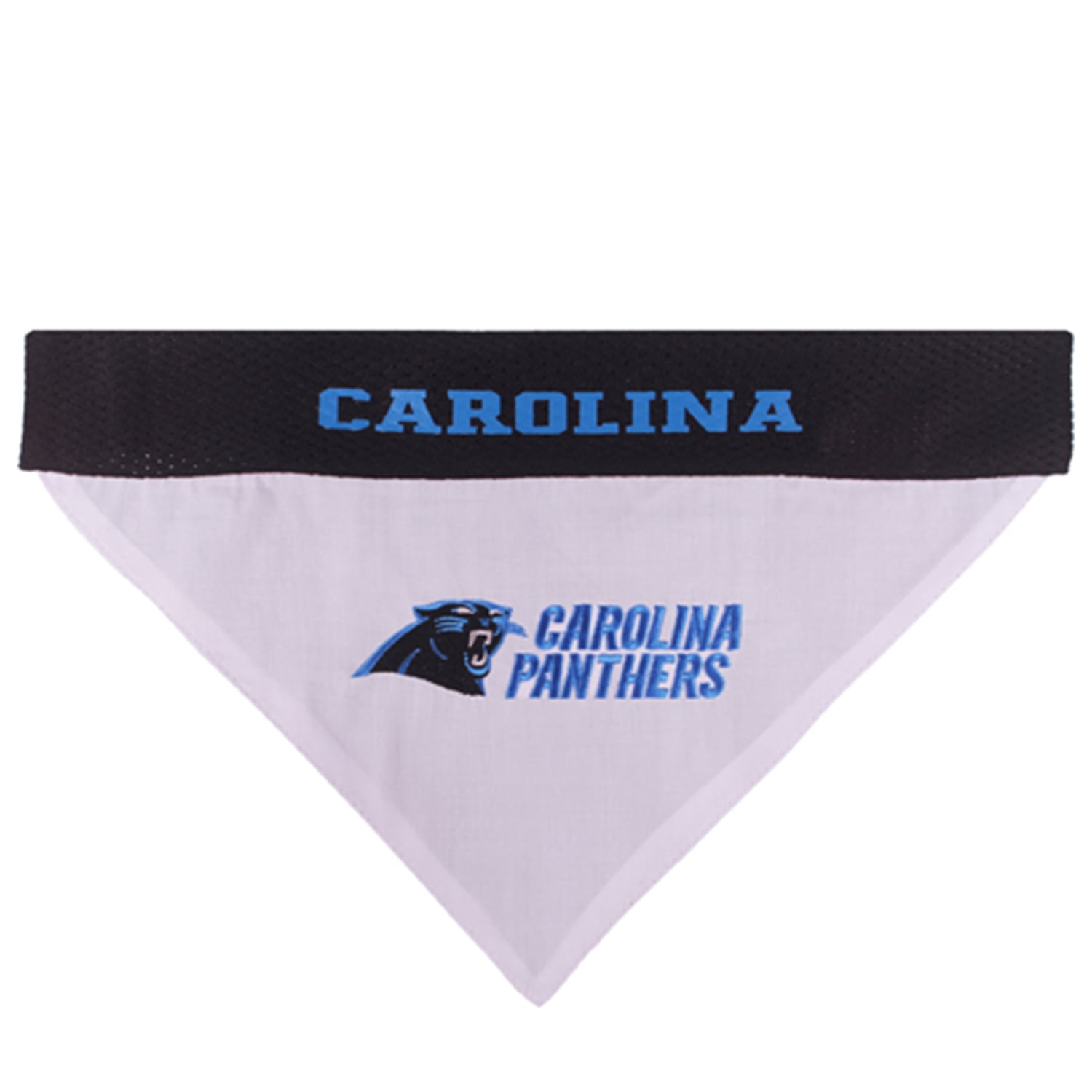 Pets First NFL Carolina Panthers Dog Bandana - Licensed, Reversible Pet Bandana - 2 sided Bandana