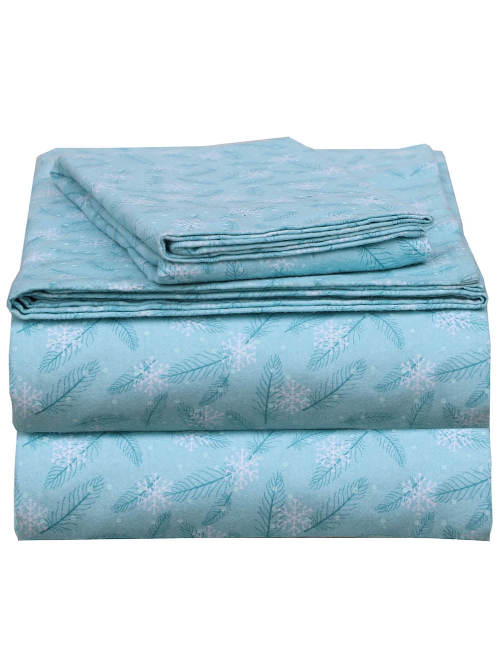 EnvioHome 160 GSM Cotton Flannel Sheet Set - Twin XL, Winter Breeze