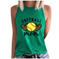 thumbnail image 1 of Birdeem Womens Summer Baseball Printed Sleeveless Round Neck Tank Top Round Neck Tank Top, 1 of 12