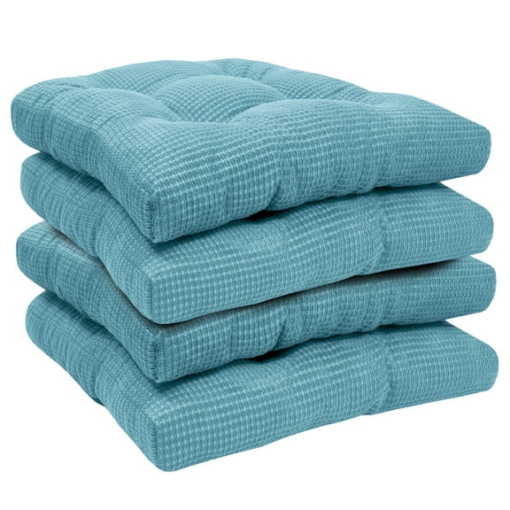 Fluffy Memory Foam Non Slip Chair Cushion Pad - Teal