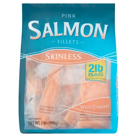 Skinless Pink Salmon Fillets, 2 lbs - Walmart.com