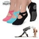 thumbnail image 2 of Calcetines de yoga para mujer con empuñaduras antideslizantes y amp; Correas, calcetín de algodón de vendaje, ideal para entrenamiento descalzo de baile de ballet de barra pura de Pilates Tan Jianjun unisex, 2 of 2
