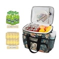 thumbnail image 2 of FORMRS Insulated Cooler Bag 24 Cans Capacity Soft Leakproof Lunch Box with Side Pockets, Flowers Cat, 2 of 7