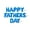 Blue, variant on Floating Away Balloon Company Mylar Gold Letters Happy Father's Day Banner 16 in Balloon, 16 Piece