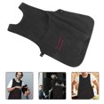 thumbnail image 3 of BRIGHTFUFU Delantal de salón de belleza de 1 pieza Ropa de trabajo de estilista Delantal de peluquería de usos múltiples Delantal protector Negro, 3 of 7