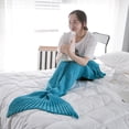 thumbnail image 1 of Sirena | Manta Sirena | Sirena - Azul Lago 140x70 cm, 1 of 3