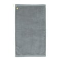 thumbnail image 2 of 2-Pack Elegani Premium Cotton Terry Velour Golf Towel - Silver, 16" x 26" with Corner Hook & Grommet, 2 of 4