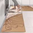thumbnail image 2 of Kitchen Rugs Sets Of 2,Brown Boho Plant Pattern Anti Fatigue Kitchen Mat Rugs Non Slip Washable,Decorative Kitchen Floor Mats for Kitchen,Sink,Laundry,17"X47", 2 of 5