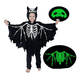 thumbnail image 1 of Disfraz Halloween Niños Poncho Capucha Fantasma Calavera Xtellar negro, 1 of 4