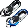 thumbnail image 1 of 2pcs Car Keychains For Men, Car Keychains With 2 Keyrings, Metal Car Keychains, Men's Metal Business Keychain, 1 of 5