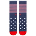 thumbnail image 2 of Men's Stance Navy MLB  Bars USA Crew Socks, 2 of 3