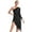 Black, variant on Zaldita Women Latin Dance Dress Tassel Fringe Salsa Ballroom Tango ChaCha Rumba Samba Outfits Green L
