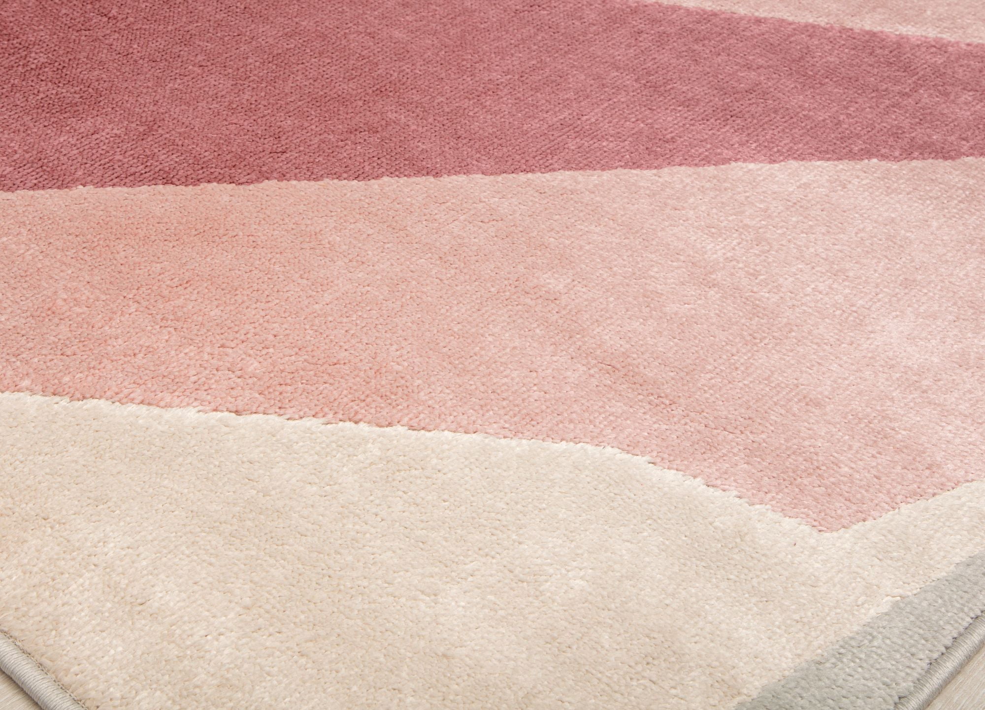 Elizabeth Sutton VE10C Cheery Blossom Floral/Geometric Modern Pink Area Rug, 2'0" x 4'0"
