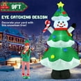thumbnail image 3 of 9 FT Christmas Inflatables Outdoor Decorations, Irrantan Blow Up Inflatable Christmas Tree Snowman for Xmas Decor Yard Indoor Outdoor Patio Garden Lawn Holiday Party…, 3 of 8