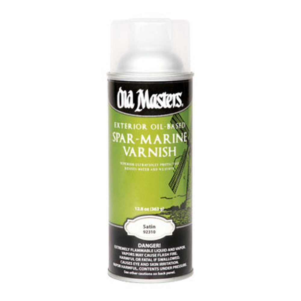Old Masters SparMarine Satin Clear OilBased Marine Spar Varnish Spray