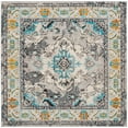 thumbnail image 3 of SAFAVIEH Square Rug 11' - Monaco Collection - Large - Traditional Design, Grey & Light Blue, Ideal for Living Room, Bedroom, Dining Space, 3 of 11