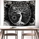 thumbnail image 3 of Tapiz de árbol de la vida, tapiz blanco y negro, tapiz espacial de galaxia, tapiz estético negro, colgante de pared para dormitorio Xemadio WMPH-1834-2, 3 of 7