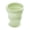 Mint green, variant on Collapsible Silicone Travel Cup with Leak-Proof Lid, Portable Expandable Drinking Bottle for Outdoor Hiking and Camping, BPA-Free Heat Resistant Pocket Water Cup for Gym and Commuting