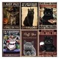 thumbnail image 1 of Placa Metal Vintage Gato Pintura Hierro Rectangular Bar para El 20x30cm 6 Uds., 1 of 9