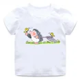 thumbnail image 3 of Lindo erizo dibujos animados animales niños algodón camisetas divertidas bebés niños camiseta divertida verano niños manga corta tops niñas ropa, 3 of 5