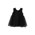 thumbnail image 2 of YHAJDS Baby Girls Sleeveless Dress Solid Color Mesh Tutu Vest Princess for 6 Months-4 Years, 2 of 5