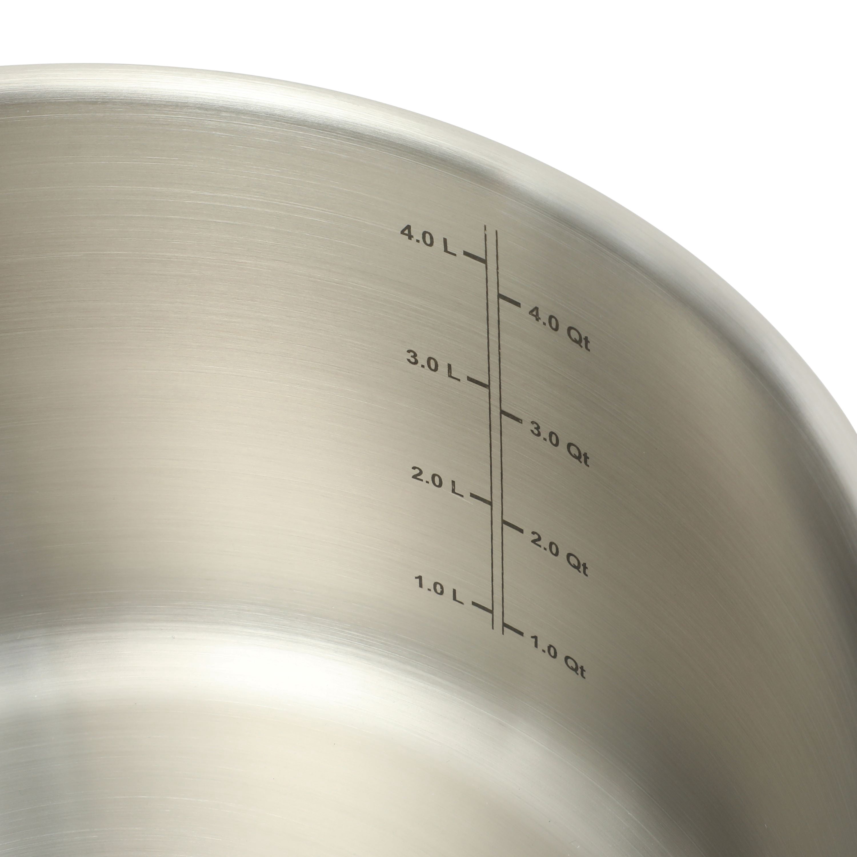 Martha Stewart 5-Quart Stainless Steel Dutch Oven with Tempered Glass Lid