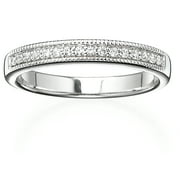 1/8 Carat T.W. Diamond Milgrain Wedding Band