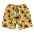 thumbnail image 5 of Goofa Sunflowers Printed Mens Swim Trunks Summer Quick Dry Short Beach Swimwear Bathing Suits-Large, 5 of 9