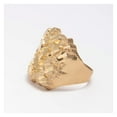 thumbnail image 2 of Diamond-Cut Extra Large Oval Nugget Men's Adult Ring 10K Yellow Gold, 6.50 Gr – Goldum NYC, 2 of 5