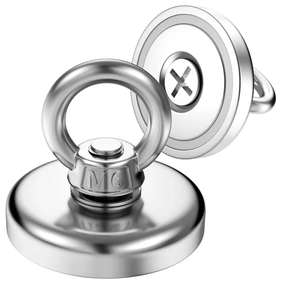 2X Imanes De Pesca Resistentes Imanes De Neodimio De Tierras Raras Superfuertes