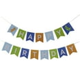 thumbnail image 4 of LABSERRON Dinosaur Happy Birthday Banners Assorted Color Fishtail Paper for Family 11.8x4.7x0.04in 1 Set, 4 of 8