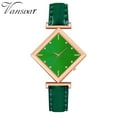 thumbnail image 1 of Reloj de cuarzo para mujer, relojes para mujer VANSVAR Reloj de pulsera analógico con correa de cuero de cuarzo informal para mujer Reloj de acero inoxidable, 1 of 2