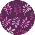thumbnail image 1 of Ahgly Company Machine Washable Indoor Square Transitional Orchid Purple Area Rugs, 3' Square, 1 of 7