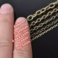 thumbnail image 6 of U8MO 5m Gold/Sliver/Bronze Iron Metal Chain for Jewelry Making 32x 4x3 5x4 8x6mm-Gold-4x3mm-5 meters, 6 of 7