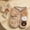 Light Brown, variant on Fleece vests for small dogs,bear pattern plush dog vest with Scarf,Cute Dogs Sweater with Button Winter Cold Weater Collar Bear Print Coat Pet Clothes for Small Dogs Boy Girl,Light Brown S
