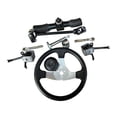 thumbnail image 2 of DYNWAVECA Go Kart 300mm Steering Wheel Steel Kit Replacement Assembly, Wear Resistant, Reliable Go Kart Steering Shaft Tie Rod Rack Kit, 2 of 10