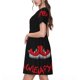 thumbnail image 2 of Disketp Happy Halloween2 para Vestido de Manga Corta para Mujeres, Vestidos de Verano para Mujeres, Casual y Holgado para la Playa, 2 of 6