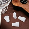 thumbnail image 5 of 1set 4pcs Silicone Guitar Fingertip Protector Finger Cot Musical Instrument Accessories White 23.5~26.5x13~15.5mm Inner Diameter: 12.5~15mm craft product toy, 5 of 6
