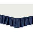 thumbnail image 2 of The Great American Store- Luxurious 1800 Series Brushed 100% Microfiber Easy Fit Gathered Style Ruffled Bed Skirt - 10 Inch Drop Length(Expanded Queen Size, Solid Royal Blue) -Covers Bed Legs&Frame, 2 of 4