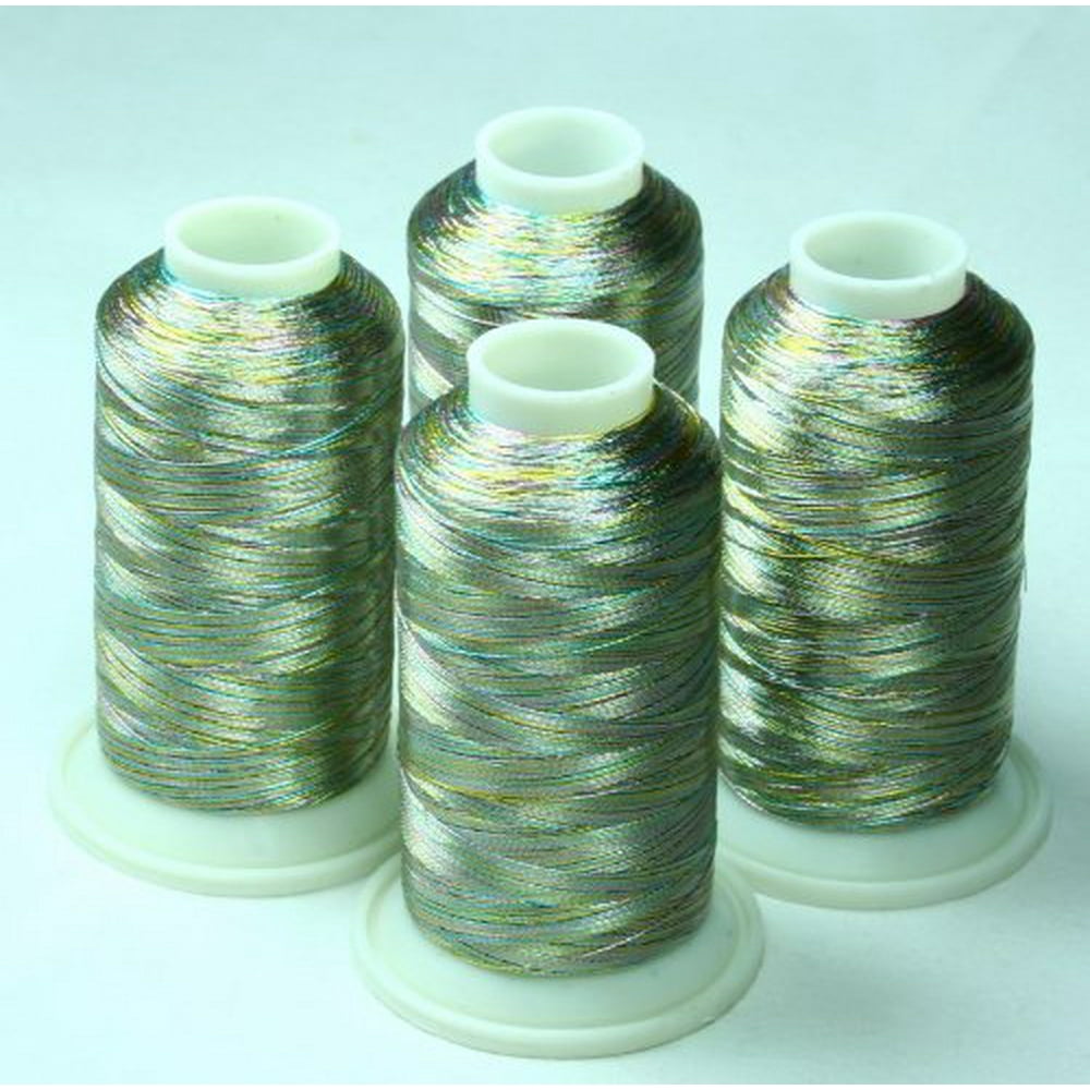 ThreadNanny 4 MULTICOLOR METALLIC MACHINE EMBROIDERY THREAD CONES