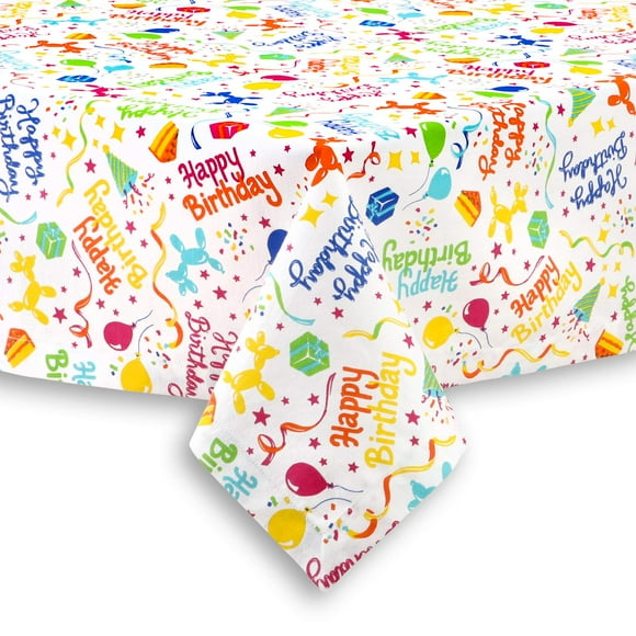 Cackleberry Home Mantel De Tela De Algodón Con Diseño De Globos Y Perros, 54 Cuadrados