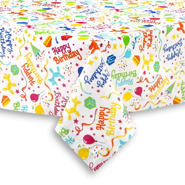 Cackleberry Home Mantel De Tela De Algodón Con Diseño De Globos Y Perros, 54 Cuadrados