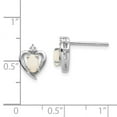thumbnail image 3 of Primal Gold 14 Karat White Gold Opal Diamond Earrings, 3 of 3