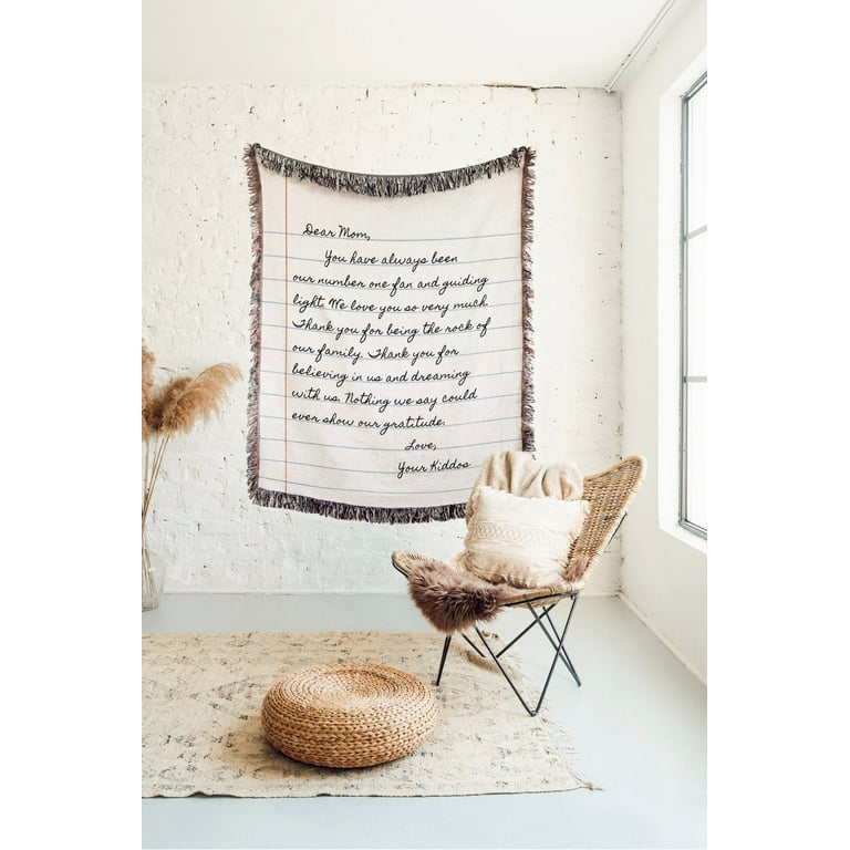 BLANKET Personalized Gift Love BirthdayGift For Mom Dad Grandma Woven Cotton Anniversary Gift Girlfriend Boyfriend Mother s Day Gift Walmart