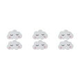 thumbnail image 3 of Guardoinrt 2pcs Cute Smiling Clouds For Decorative Wall Stickers Cloud Wall Boards ABS 3d Wall Board Easy To Install type 2 3Set, 3 of 6
