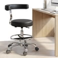 thumbnail image 6 of golytefs Medical Stool with Wheels And Backrest Height Adjustable Rolling Stool Salon Shop Home And Medical Dental Assistant Chair (with Foot Rest), 6 of 8